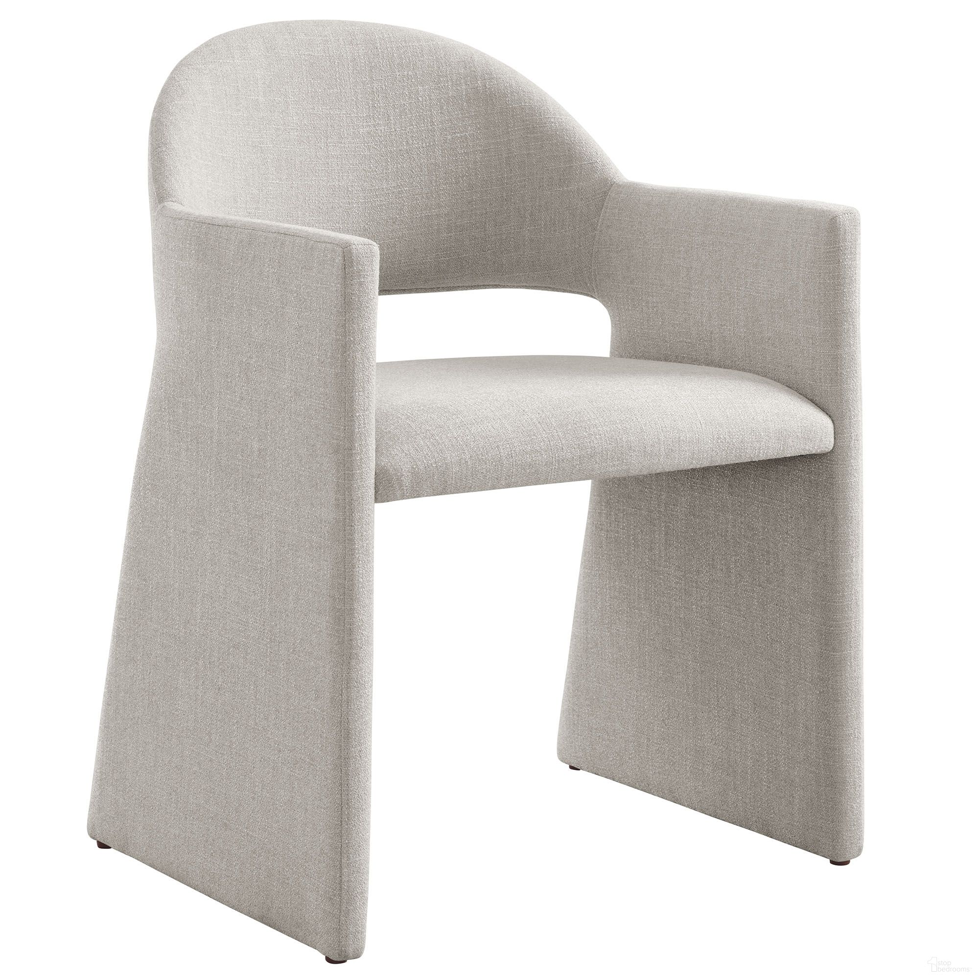 The appearance of Talia Upholstered Fabric Dining Armchair In Linen designed by Modway in the modern / contemporary interior design. This linen piece of furniture  was selected by 1StopBedrooms from Talia Collection to add a touch of cosiness and style into your home. Sku: EEI-7082-LIN. Material: Fabric. Chair Type: Arm Chair.