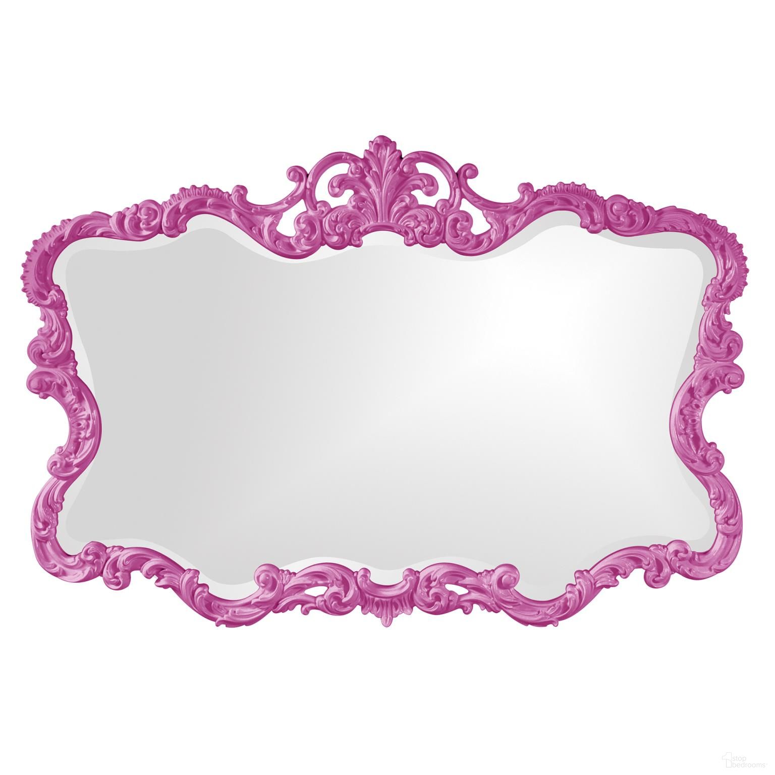 Talida Mirror In Glossy Hot Pink