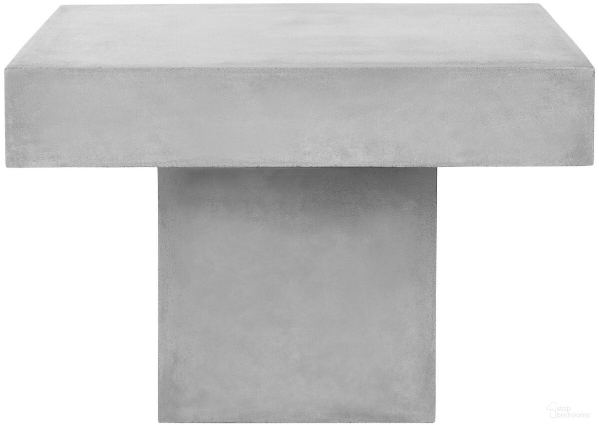 The appearance of Tallen Dark Grey Modern Concrete Indoor/Outdoor Coffee Table designed by Safavieh in the modern / contemporary interior design. This dark grey piece of furniture was selected by 1StopBedrooms from Safavieh VNN Collection to add a touch of cosiness and style into your home. Sku: VNN1016A. Material: Concrete.