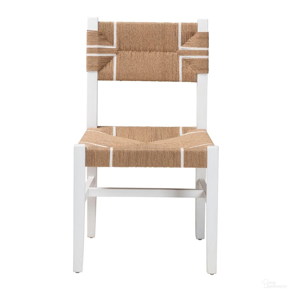 The appearance of Talli Paper Loom and Mahogany Wood Dining Chair In White and Brown designed by Baxton Studio in the bohemian interior design. This white/brown piece of furniture was selected by 1StopBedrooms from Talli Collection to add a touch of cosiness and style into your home. Sku: BCP-03-Wood/White-DC. Material: Mahogany. Chair Type: Side Chair.