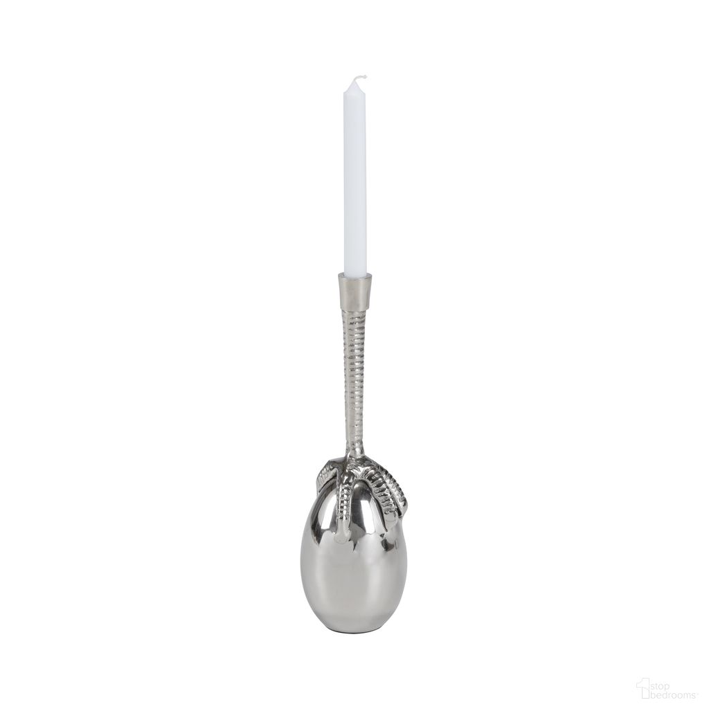 The appearance of Talon Candleholder In Silver designed by Wildwood in the modern / contemporary interior design. This silver piece of furniture was selected by 1StopBedrooms from Wildwood Collection to add a touch of cosiness and style into your home. Sku: 302290. Material: Brass.