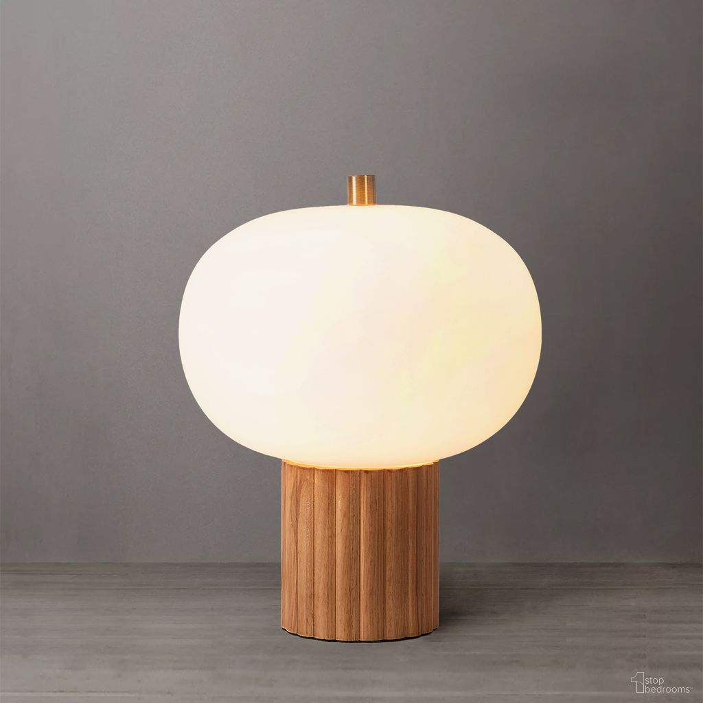 The appearance of Tambo White Oval Opal Glass Shade Accent Table Lamp In Natural Ash and Weathered Brass designed by Nova Of California in the transitional interior design. This natural ash/weathered brass piece of furniture was selected by 1StopBedrooms from Tambo Collection to add a touch of cosiness and style into your home. Sku: 1110832LW. Material: Wood.