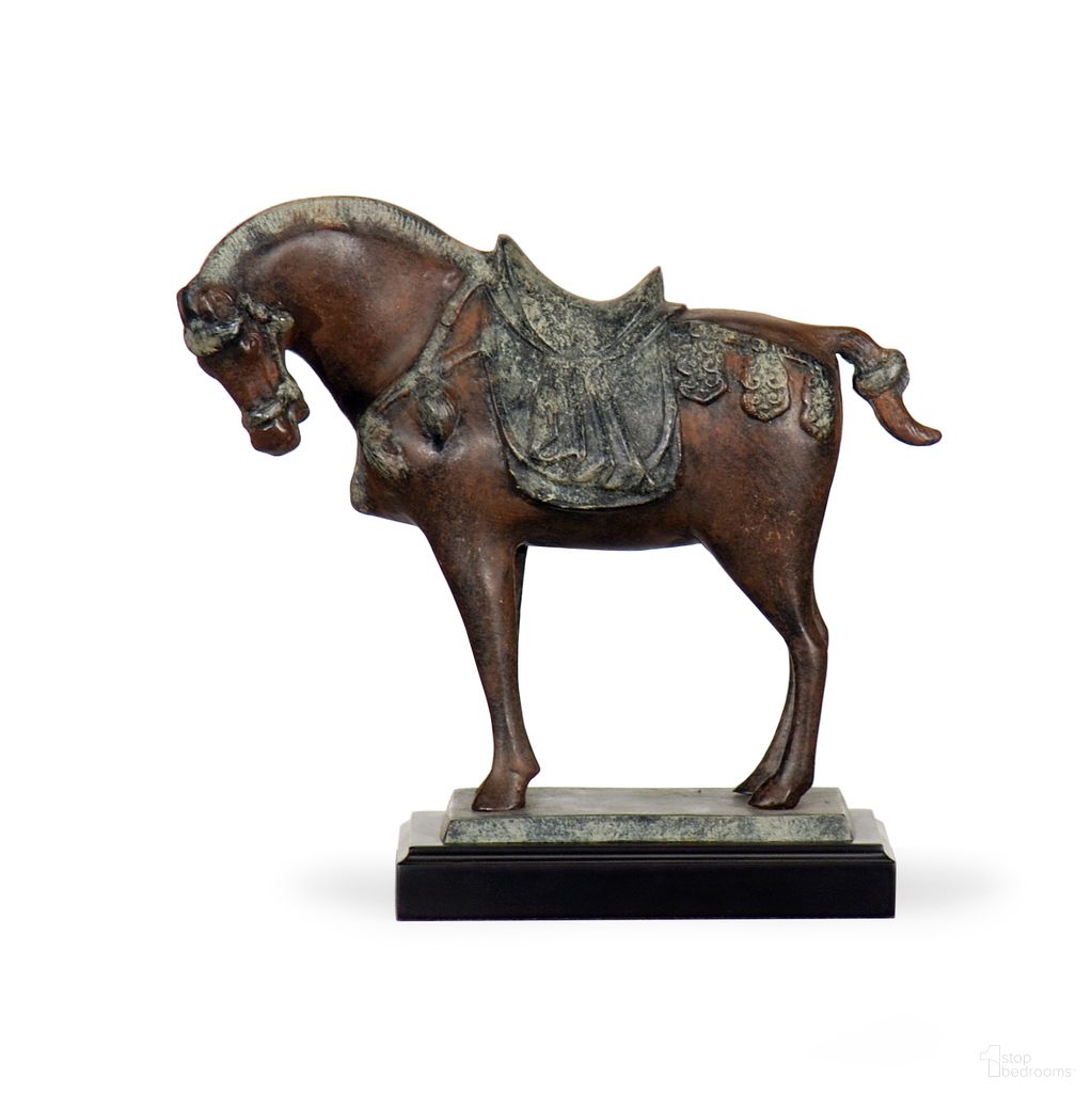 The appearance of Tang Horse In Brown designed by Wildwood in the interior design. This brown piece of furniture was selected by 1StopBedrooms from Wildwood Collection to add a touch of cosiness and style into your home. Sku: 300036. Material: Metal.