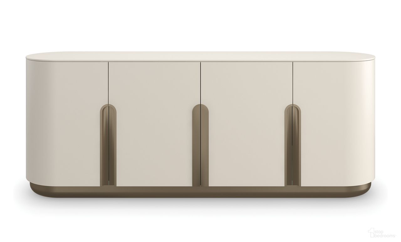 The appearance of Tangier Sideboard In Cream designed by Caracole in the modern / contemporary interior design. This cream piece of furniture was selected by 1StopBedrooms from Tangier Collection to add a touch of cosiness and style into your home. Sku: M152-023-251. Material: Hardwood.