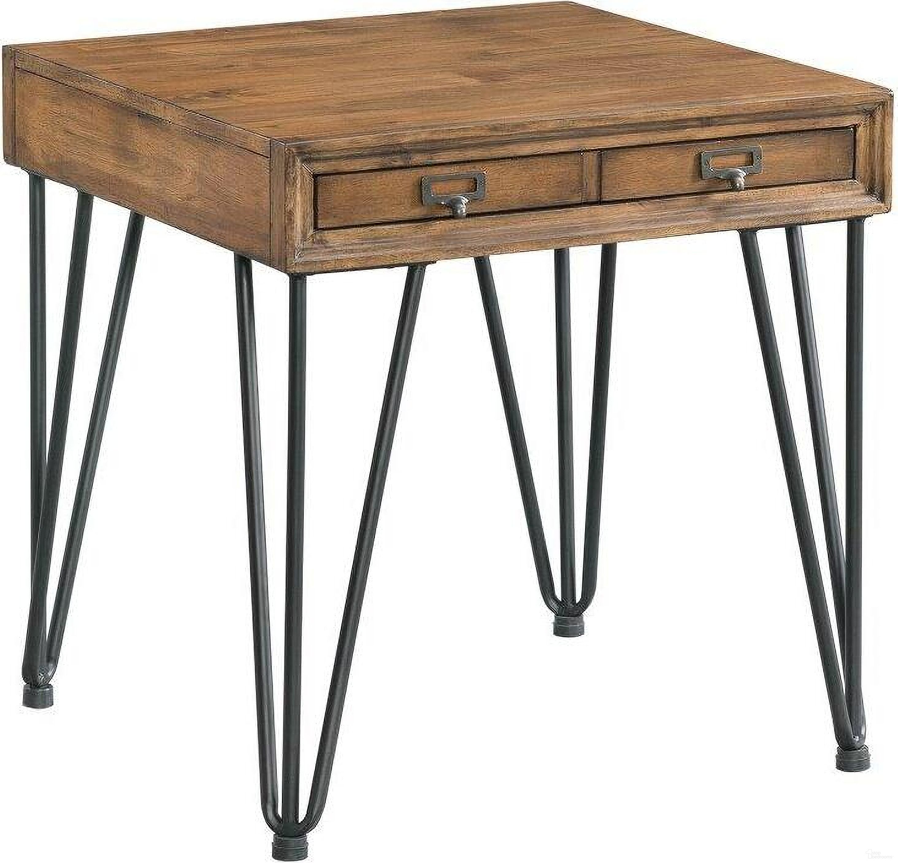 The appearance of Tanner Light Walnut End Table designed by Picket House in the industrial interior design. This brown piece of furniture  was selected by 1StopBedrooms from Tanner Collection to add a touch of cosiness and style into your home. Sku: TBN100ETTE. Material: Wood.