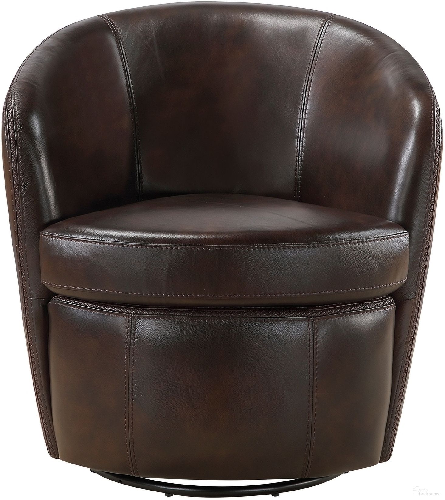 Tanner Swivel Chair In Brown