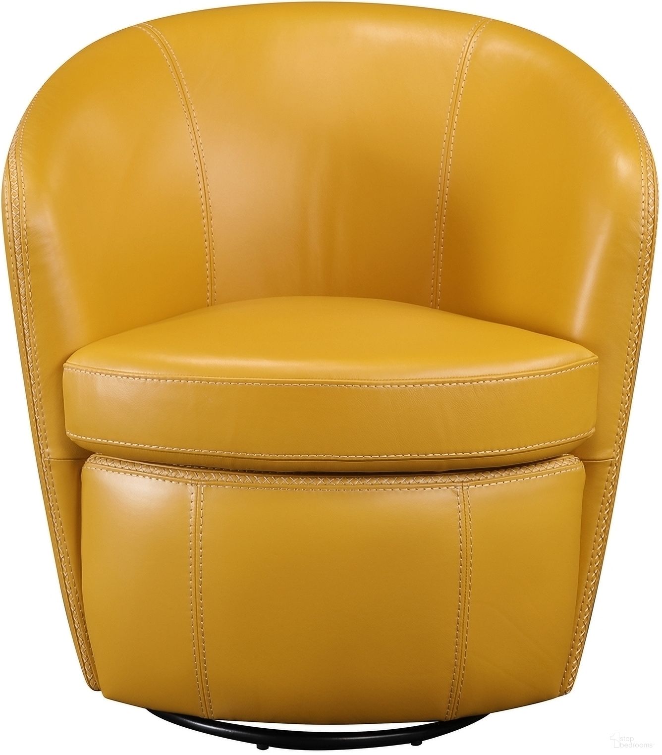 Tanner Swivel Chair In Yellow