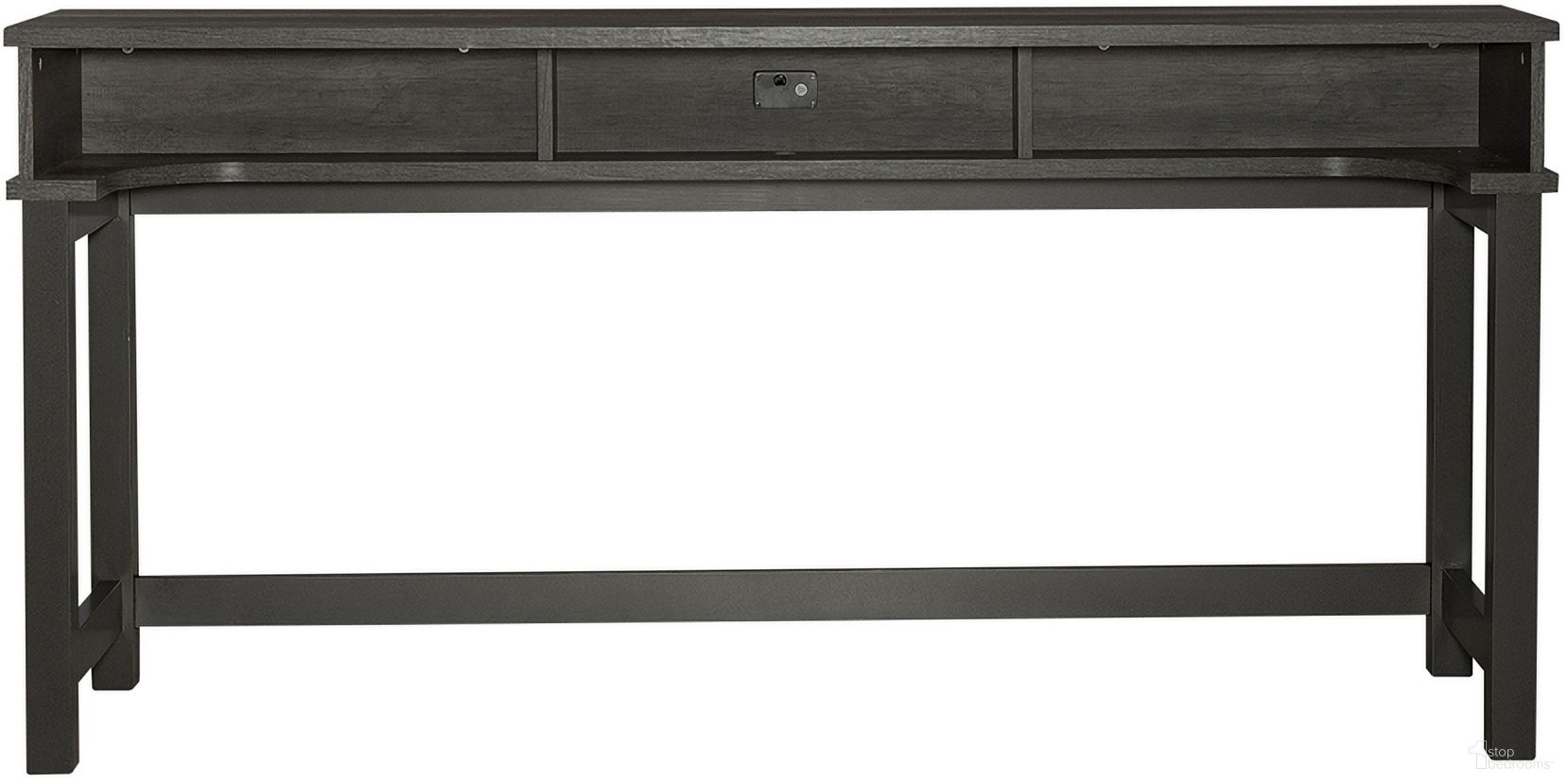 The appearance of Tanners Creek Greystone Bar Table designed by Liberty in the modern / contemporary interior design. This gray piece of furniture was selected by 1StopBedrooms from Tanners Creek Collection to add a touch of cosiness and style into your home. Sku: 686-OT7436. Table Top Shape: Rectangular. Material: Melamine.
