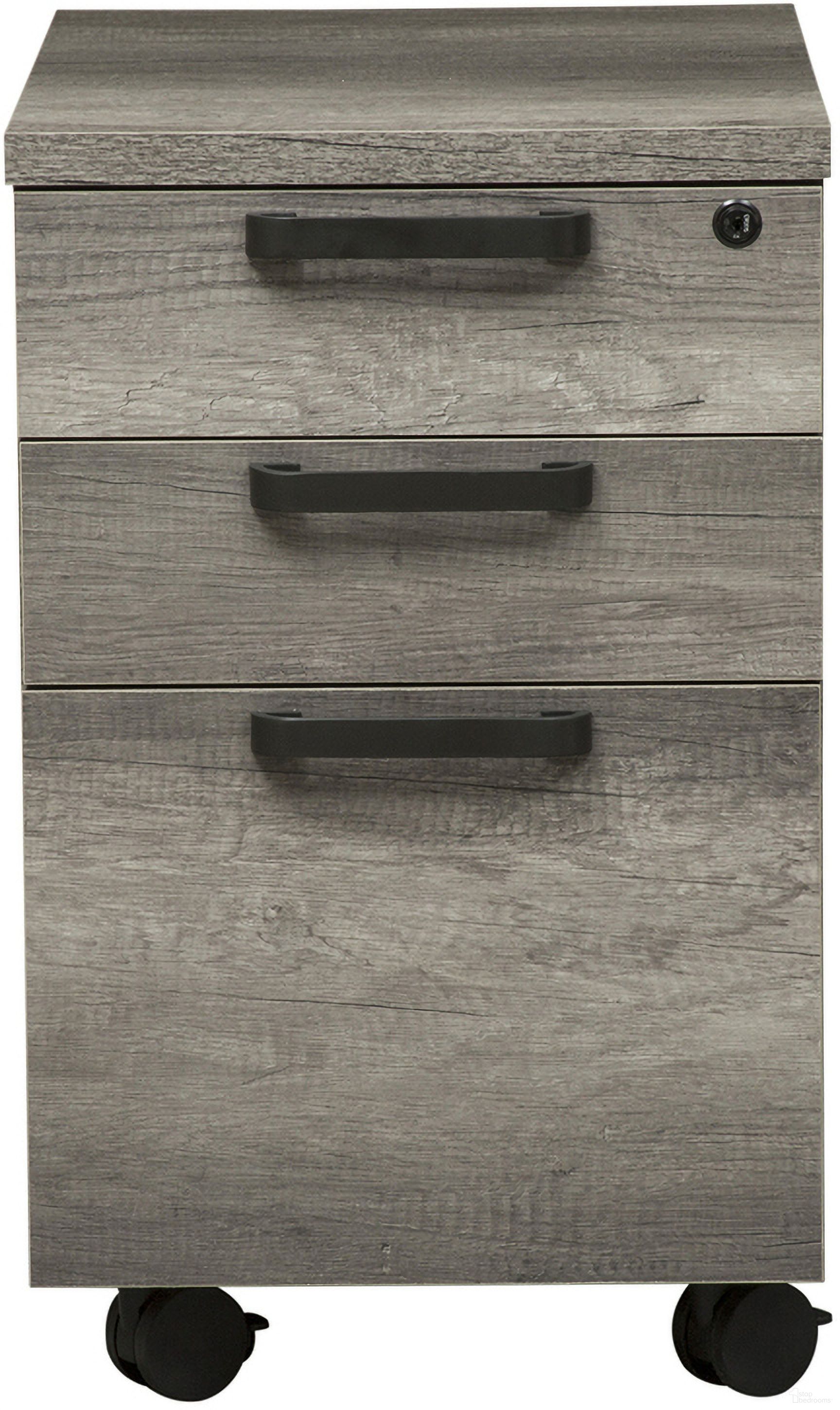 The appearance of Tanners Creek Greystone File Cabinet designed by Liberty in the industrial interior design. This gray piece of furniture was selected by 1StopBedrooms from Tanners Creek Collection to add a touch of cosiness and style into your home. Sku: 686-HO146. Material: Wood.