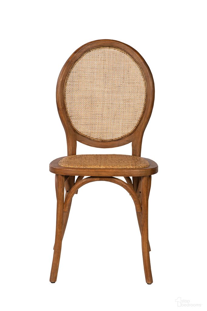 The appearance of Tansey Side Chair In Brown designed by Furniture Classics in the transitional interior design. This brown piece of furniture  was selected by 1StopBedrooms from Tansey Collection to add a touch of cosiness and style into your home. Sku: 20-471. Material: Rattan. Chair Type: Side Chair.