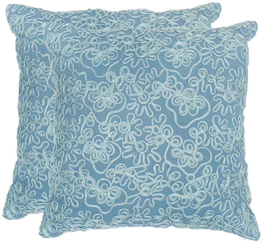Tape Swirl Pillow Set of 2 in Blue