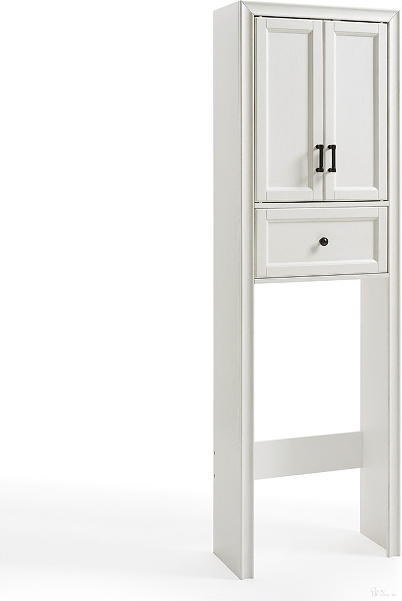 The appearance of Tara Over The Toilet Storage Cabinet In White designed by Crosley Brands in the modern / contemporary interior design. This white piece of furniture  was selected by 1StopBedrooms from Tara Collection to add a touch of cosiness and style into your home. Sku: CF7008-WH. Material: MDF.