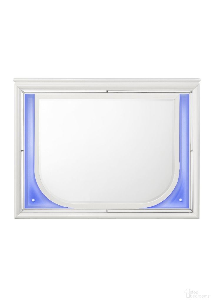 The appearance of Tarian Mirror with LED In Pearl White designed by ACME in the modern / contemporary interior design. This pearl white piece of furniture was selected by 1StopBedrooms from Tarian Collection to add a touch of cosiness and style into your home. Sku: BD02319. Material: Wood.