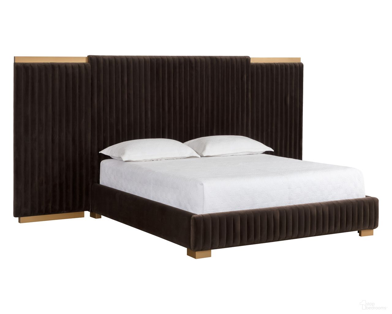 Tarrant King Platform Bed In Diamond Mink