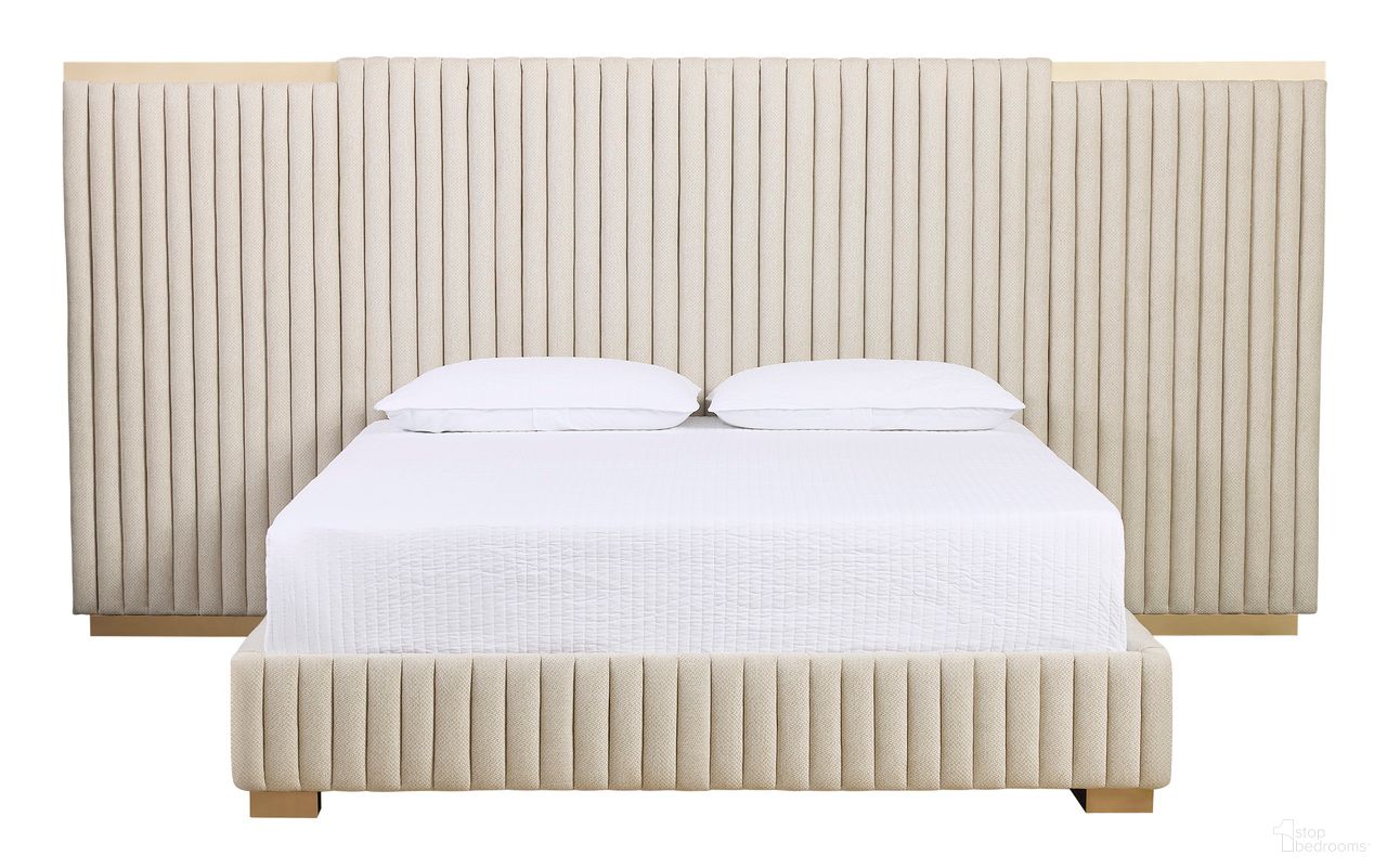 Tarrant King Platform Bed In Monument Oatmeal