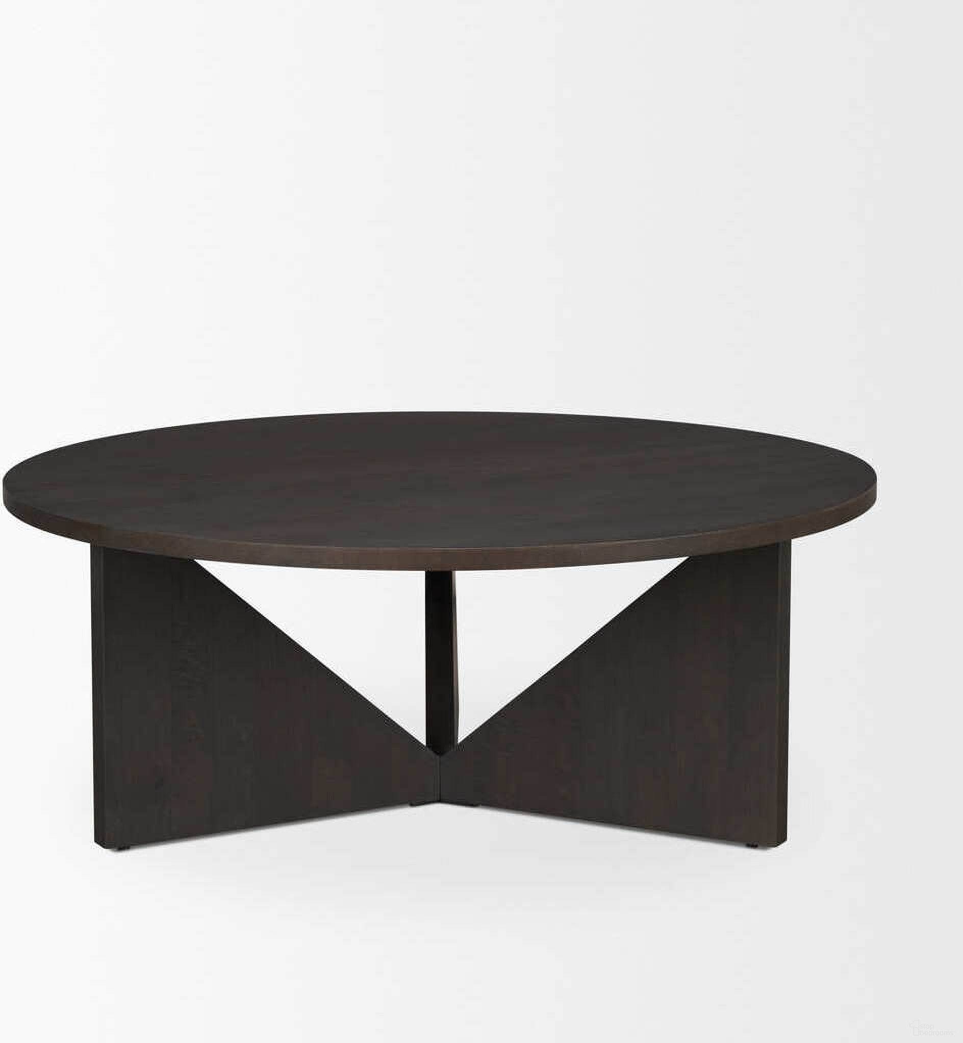 The appearance of Tarro Wood with Triangle Legs Coffee Table In Brown designed by Mercana in the transitional interior design. This brown piece of furniture  was selected by 1StopBedrooms from Tarro Collection to add a touch of cosiness and style into your home. Sku: 71006. Material: Mango Wood.