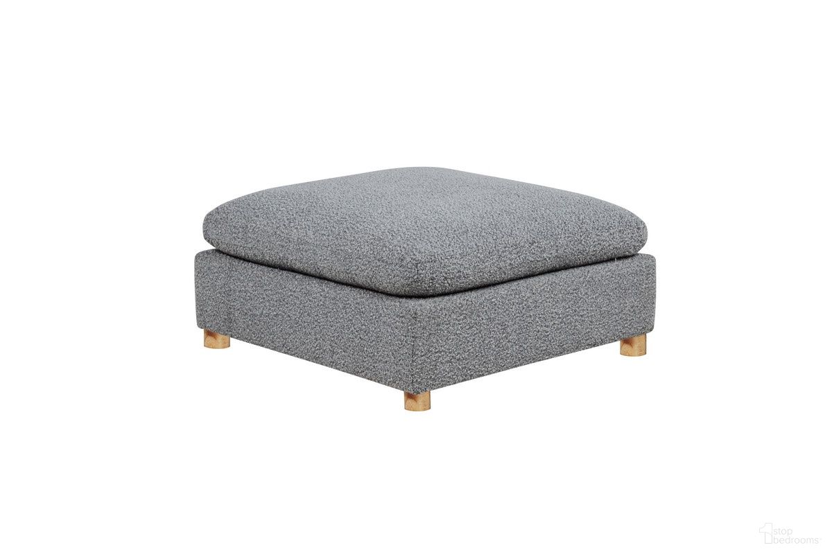 The appearance of Tatiana Boucle Fabric Ottoman in Rich Gray designed by Best Quality Furniture in the glam interior design. This rich gray piece of furniture was selected by 1StopBedrooms from Tatiana Collection to add a touch of cosiness and style into your home. Sku: SE05-OT. Material: Boucle.