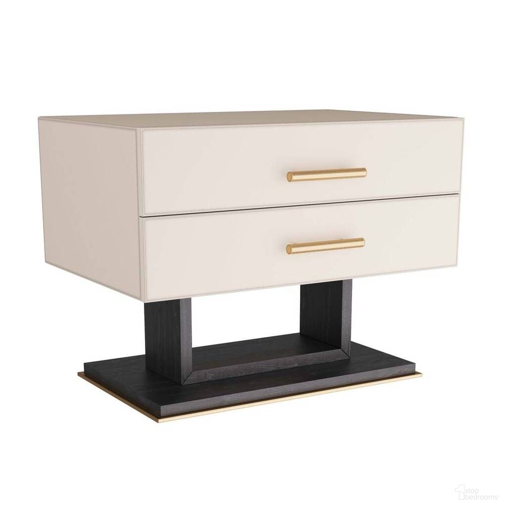 The appearance of Tatro Side Table In Ivory designed by Arteriors in the modern / contemporary interior design. This ivory piece of furniture  was selected by 1StopBedrooms from Tatro Collection to add a touch of cosiness and style into your home. Sku: FII01. Material: Leather.