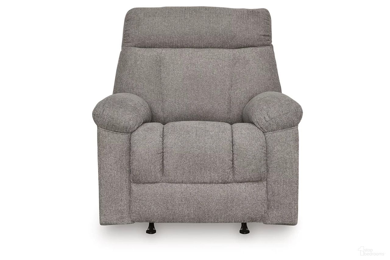 The appearance of Tattnall Recliner In Smoke designed by Signature Design by Ashley in the modern / contemporary interior design. This smoke piece of furniture was selected by 1StopBedrooms from Tattnall Collection to add a touch of cosiness and style into your home. Sku: NC8281625. Material: Performance Fabric.