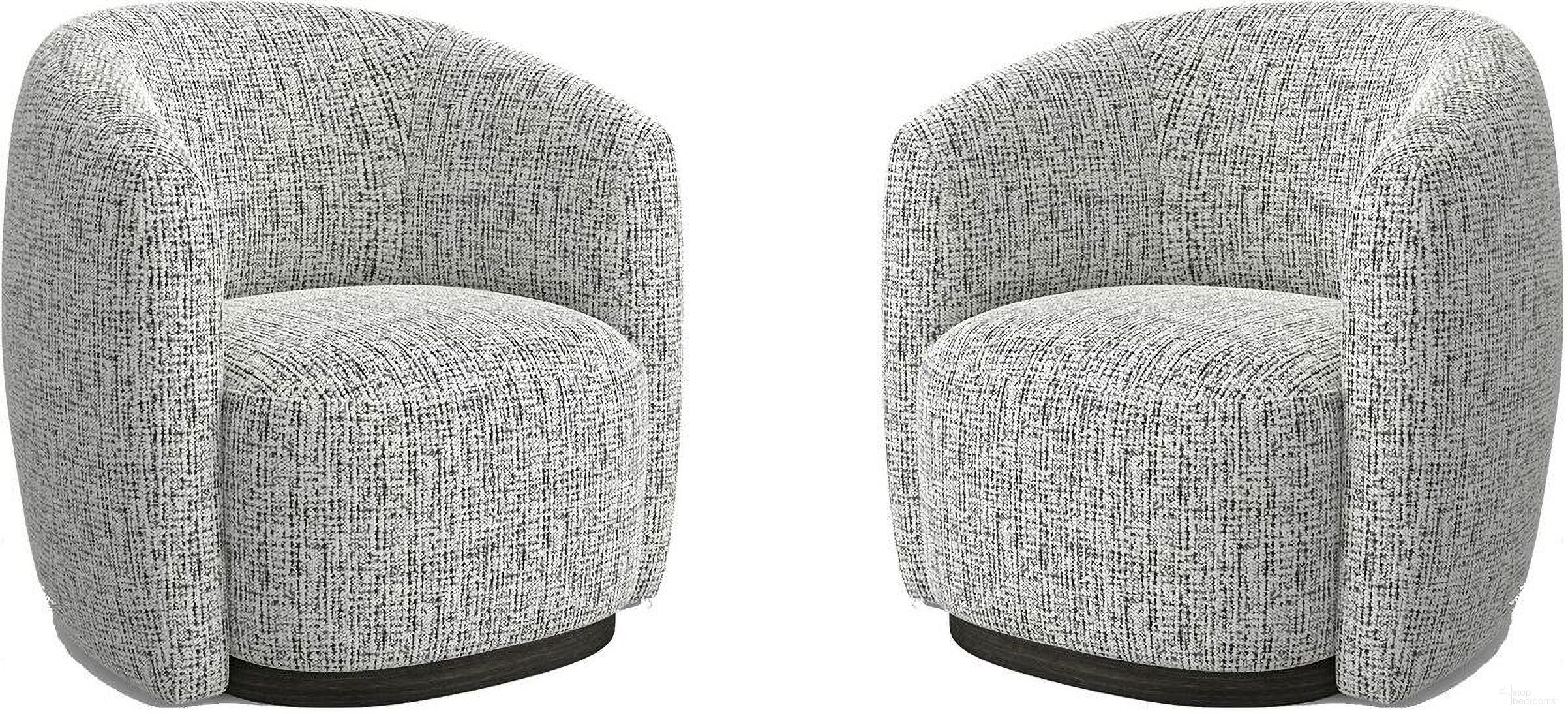 The appearance of Tatum Nightshade Swivel Accent Chair Set of 2 In Grey designed by Parker House in the modern / contemporary interior design. This grey piece of furniture was selected by 1StopBedrooms from Tatum Collection to add a touch of cosiness and style into your home. Sku: STAT#912S-NTSH;STAT#912S-NTSH. Material: Polyester.
