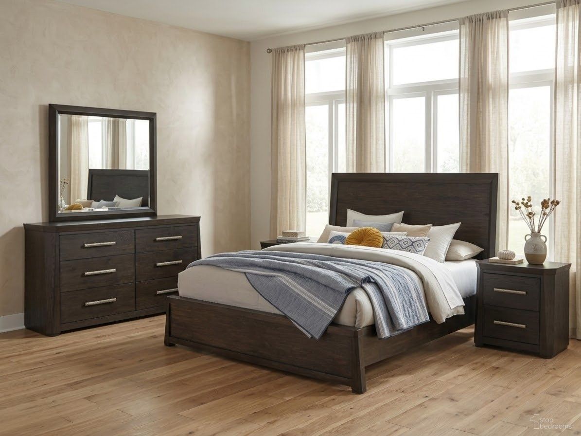 Tauren Panel Bedroom Set In Coffee Bean