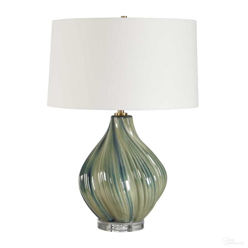 Tausha Table Lamp In Blue and Green