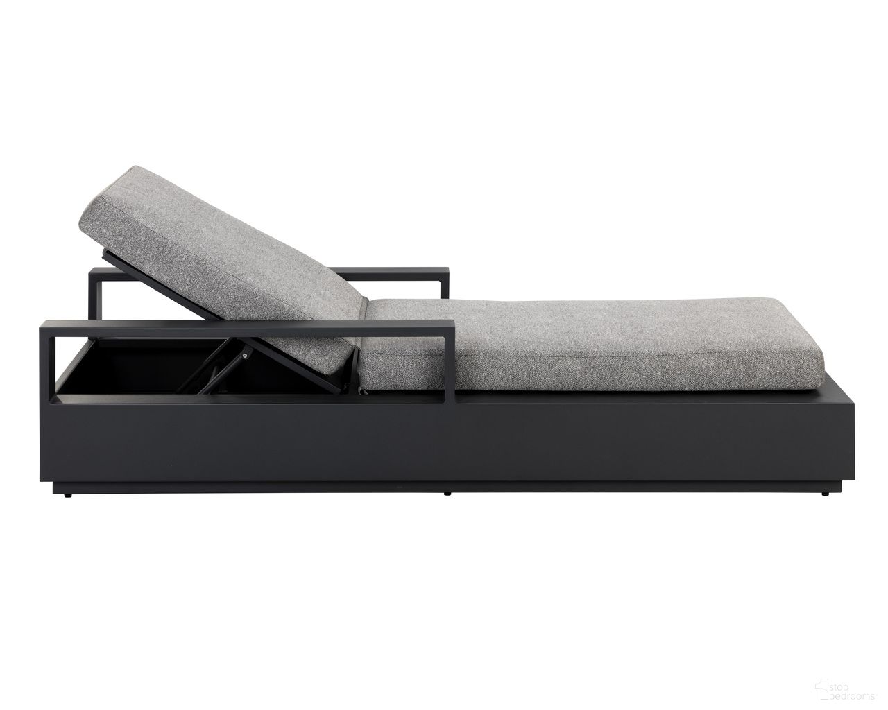 Tavira Lounger In Charcoal and Salt And Pepper
