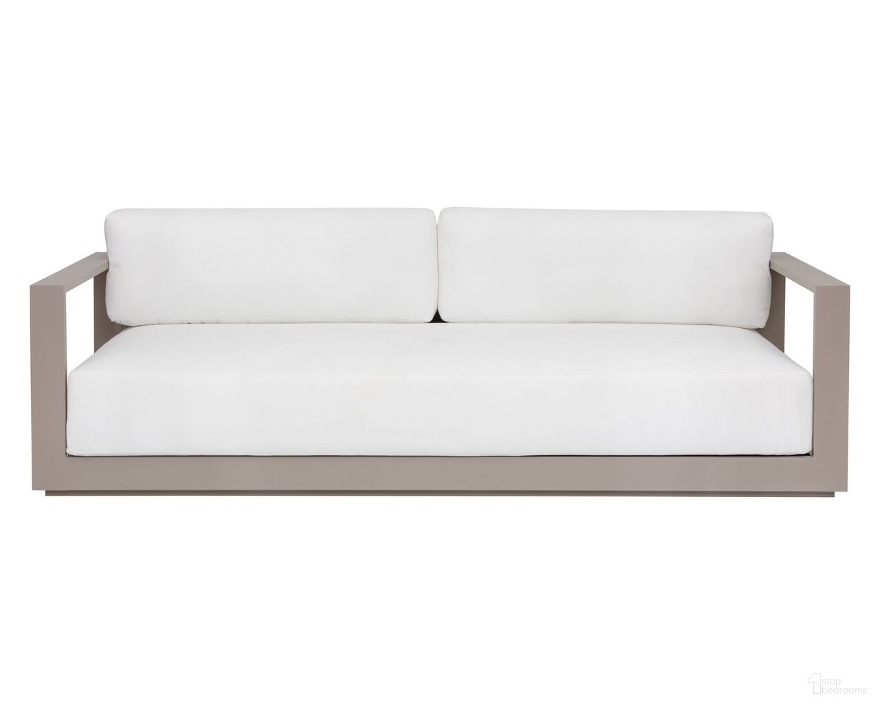 Tavira Sofa In Greige and Stinson White