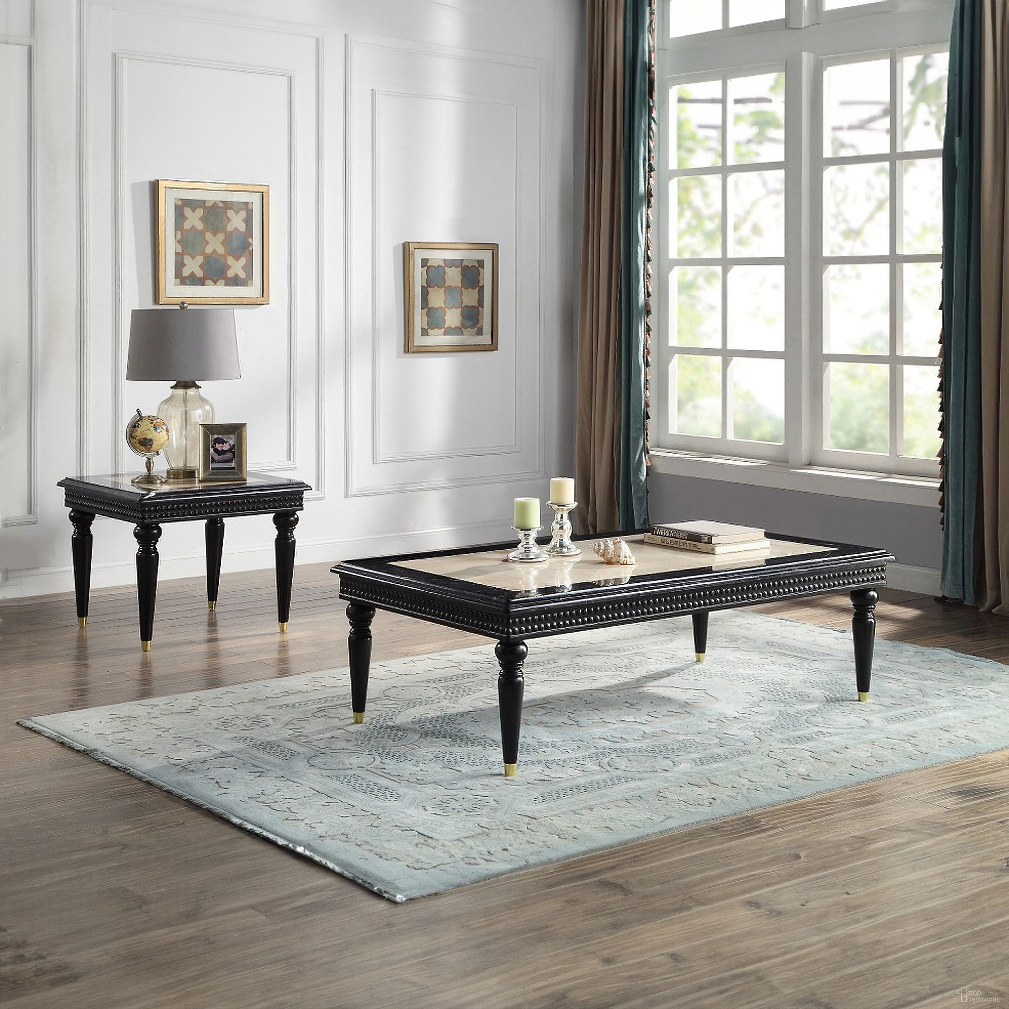 The appearance of Tayden Occasional Table Set In Black designed by ACME in the transitional interior design. This black piece of furniture was selected by 1StopBedrooms from Tayden Collection to add a touch of cosiness and style into your home. Sku: LV01158;LV01159. Material: Wood.