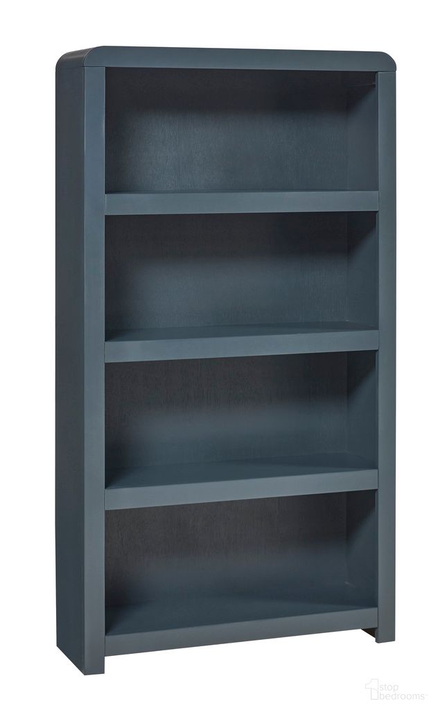 Taylor 60 Inch Bookcase In Malta Blue