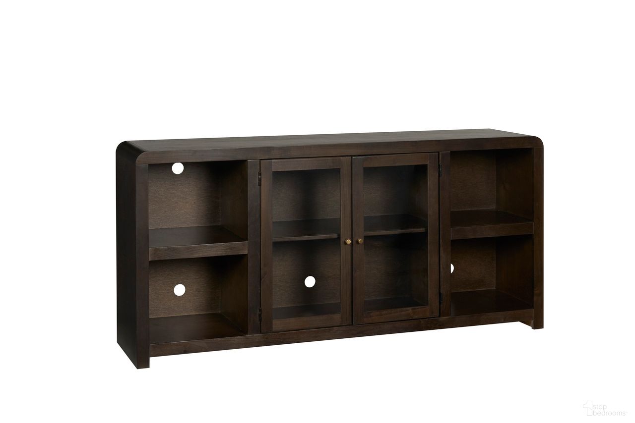The appearance of Taylor 71 Inch Console with 2 Doors In Espresso designed by Aspenhome in the modern / contemporary interior design. This espresso piece of furniture was selected by 1StopBedrooms from Taylor Collection to add a touch of cosiness and style into your home. Sku: MYY1250-ESP. Material: Wood.