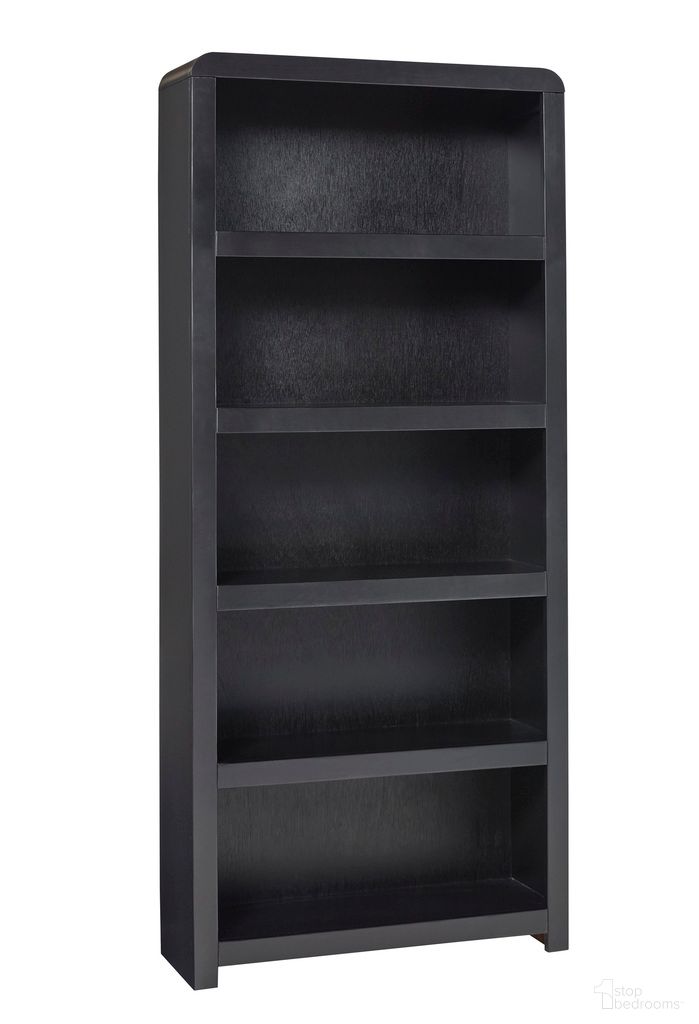 The appearance of Taylor 74 Inch Bookcase In Black designed by Aspenhome in the modern / contemporary interior design. This black piece of furniture was selected by 1StopBedrooms from Taylor Collection to add a touch of cosiness and style into your home. Sku: MYY3472-BLK. Material: Wood.
