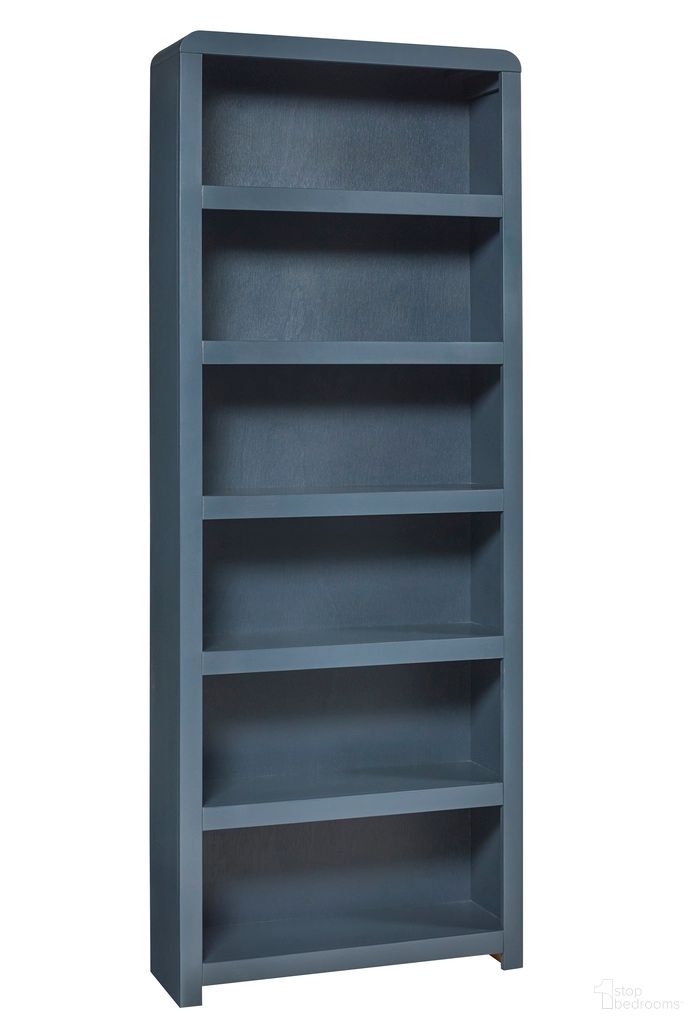 Taylor 84 Inch Bookcase In Malta Blue