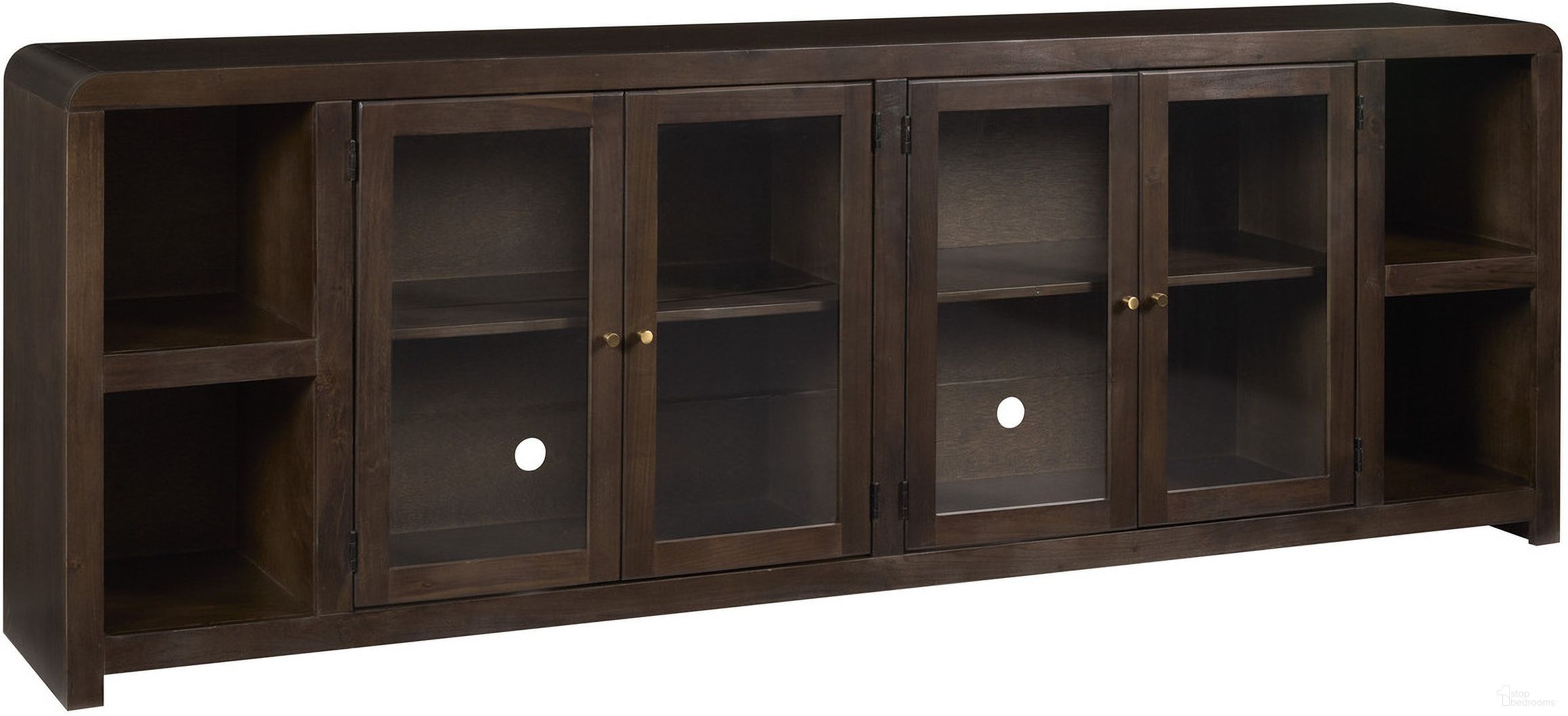 The appearance of Taylor 96 Inch Console with 4 Doors In Espresso designed by Aspenhome in the modern / contemporary interior design. This espresso piece of furniture was selected by 1StopBedrooms from Taylor Collection to add a touch of cosiness and style into your home. Sku: MYY1270-ESP. Material: Wood.