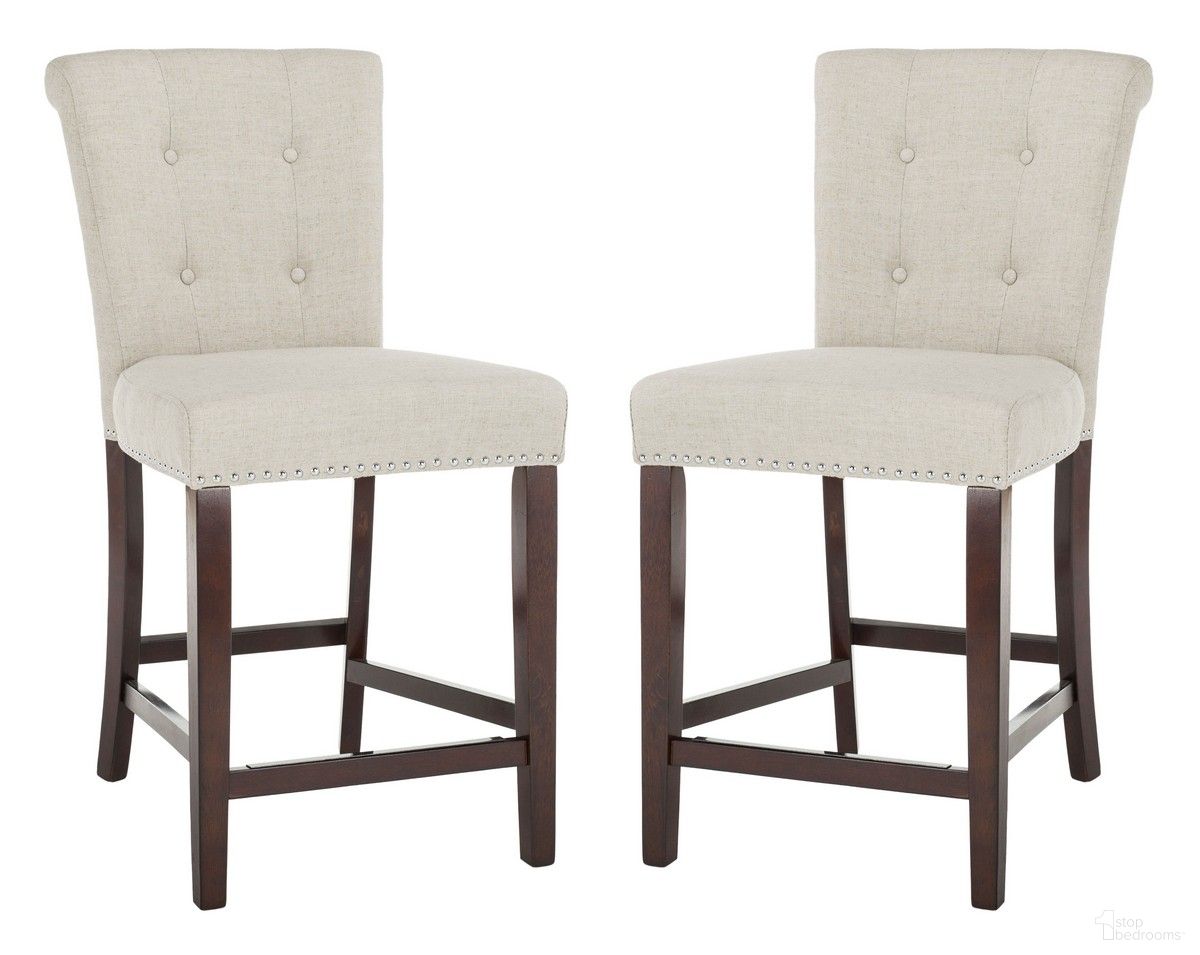 Taylor Counter Stool Set of 2 in Light Grey