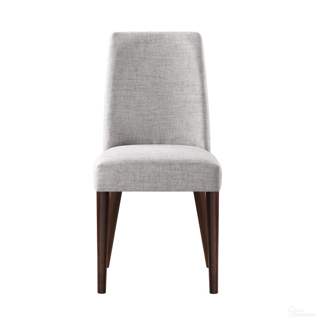 Taylor Fabric Chair In Espresso and Gray