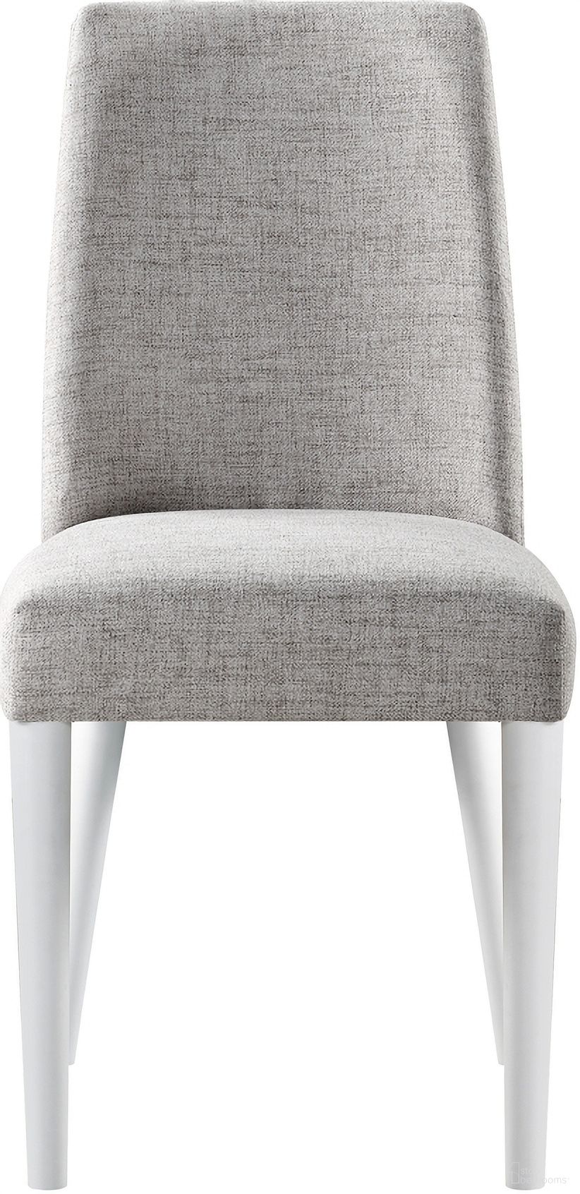 Taylor Fabric Chair In White and Gray