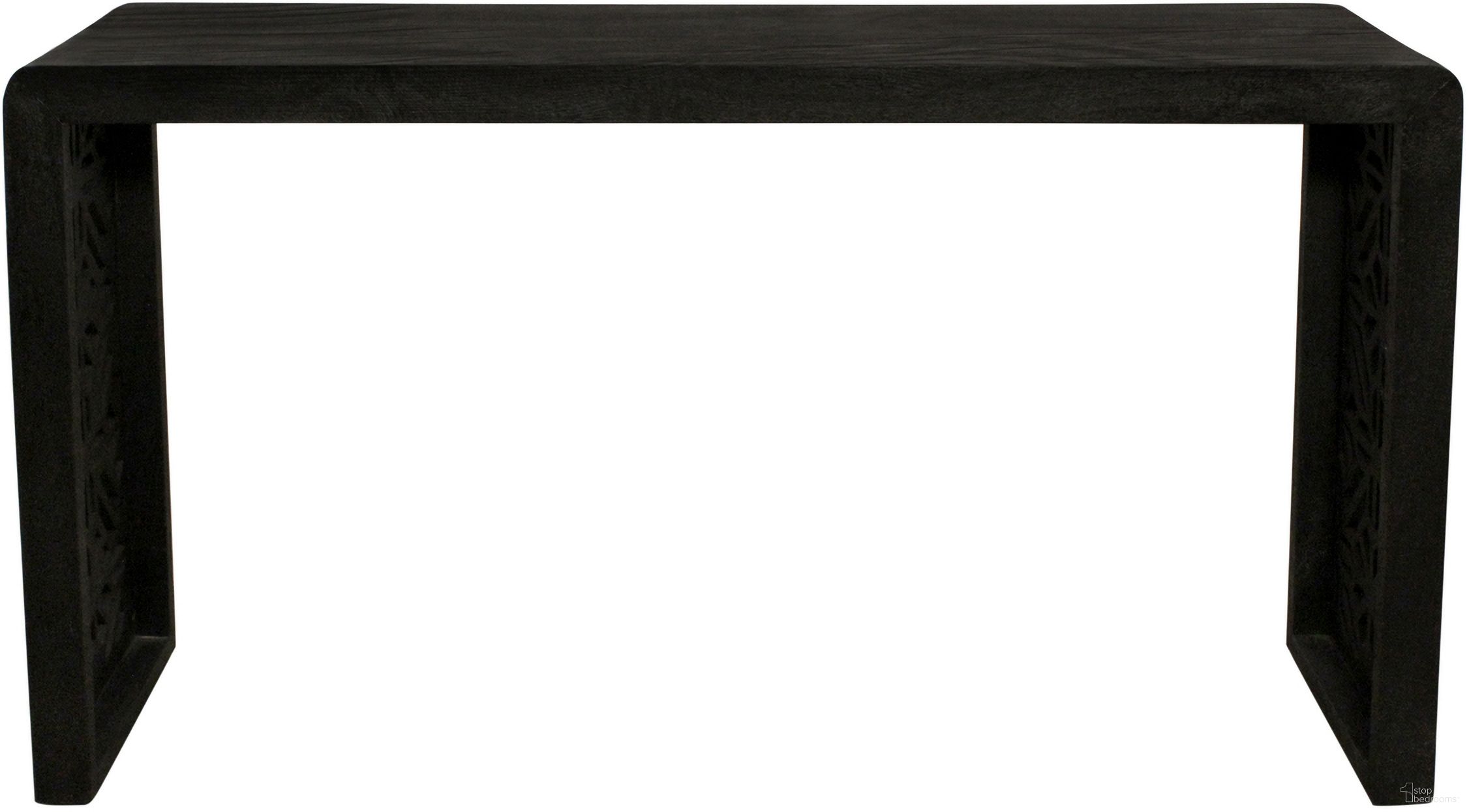 The appearance of Tazmyn Console Table In Charcoal designed by Moti in the modern / contemporary interior design. This charcoal piece of furniture  was selected by 1StopBedrooms from Carter Collection to add a touch of cosiness and style into your home. Sku: 43005004. Material: Mango Wood.