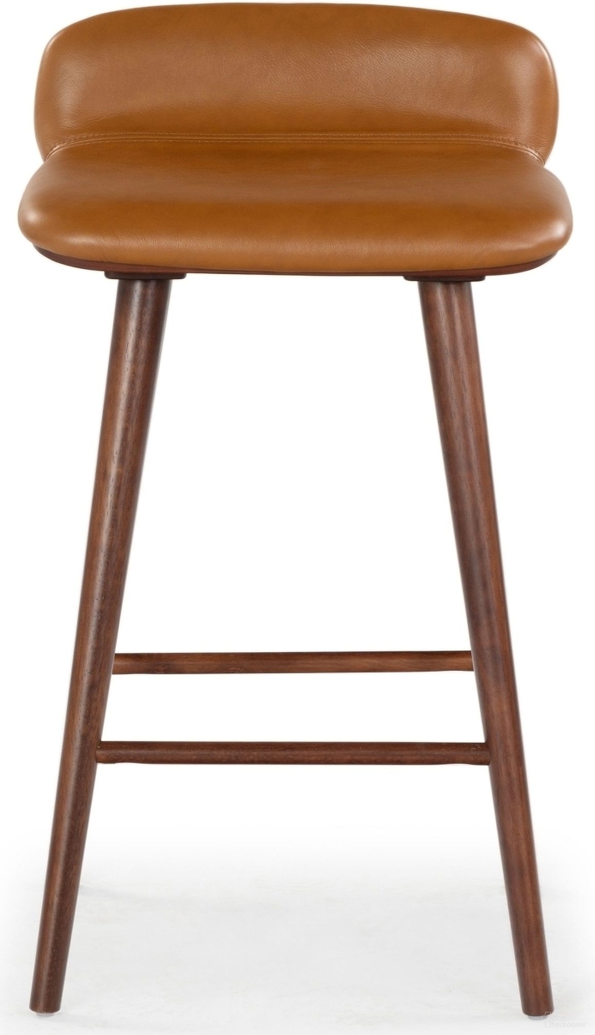 The appearance of Tazmyn Leather Counter Stool In Brown and Walnut designed by Safavieh Couture in the modern / contemporary interior design. This brown and walnut piece of furniture was selected by 1StopBedrooms from Tazmyn Collection to add a touch of cosiness and style into your home. Sku: SFV4158B. Material: Rubberwood.