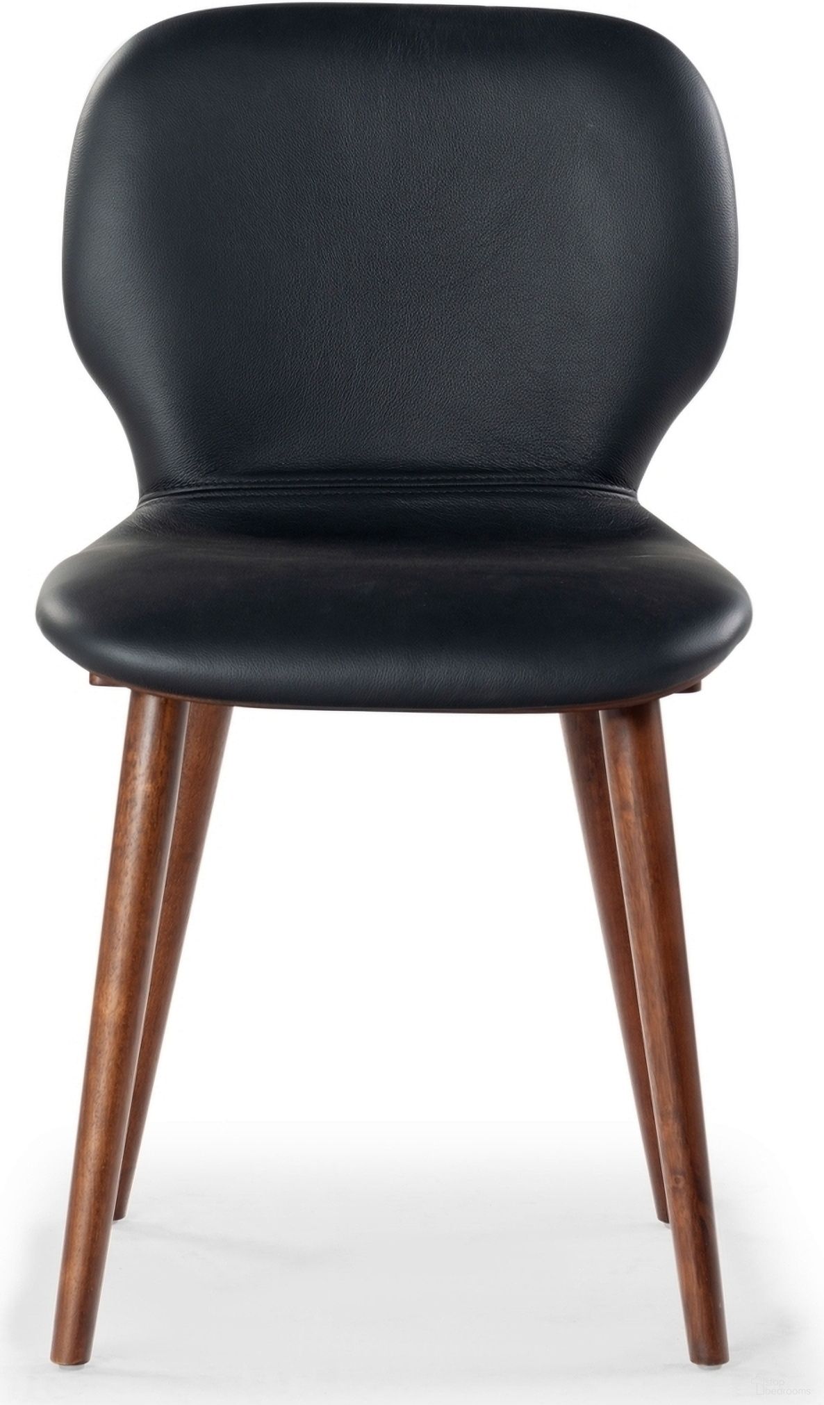 The appearance of Tazmyn Leather Dining Chair In Black and Walnut designed by Safavieh Couture in the modern / contemporary interior design. This walnut and black piece of furniture was selected by 1StopBedrooms from Tazmyn Collection to add a touch of cosiness and style into your home. Sku: SFV4157A. Material: Rubberwood. Chair Type: Side Chair.