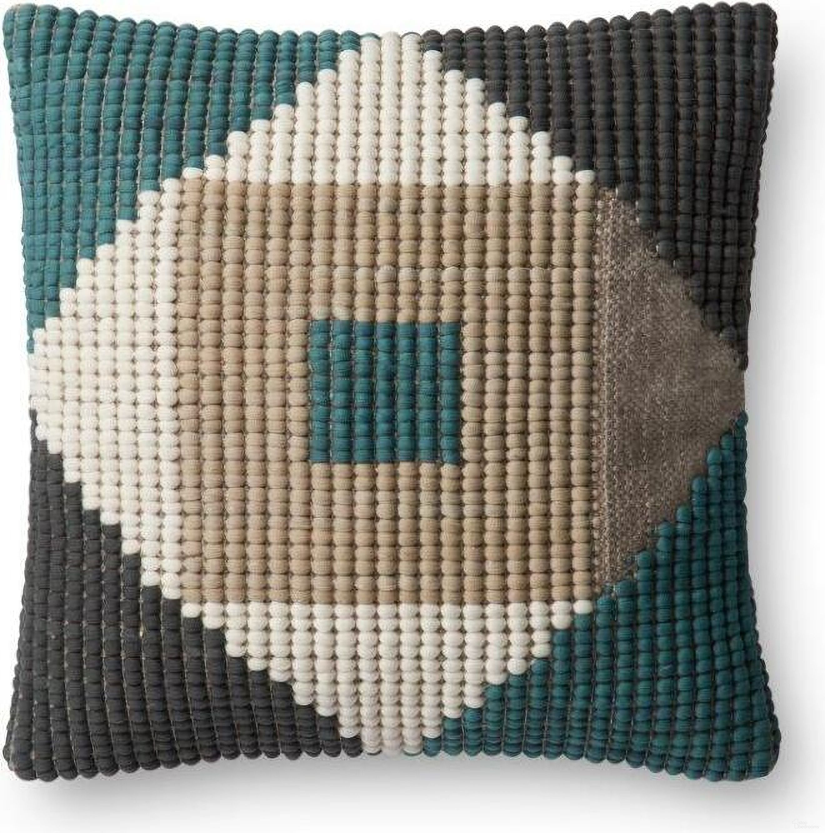 The appearance of Loloi P0505 Teal and Multi 18" x 18" Cover w/Poly Pillow designed by Loloi Rugs in the modern / contemporary interior design. This teal and multi piece of furniture  was selected by 1StopBedrooms from Pillows Collection to add a touch of cosiness and style into your home. Sku: PSETP0505TEMLPIL1. Material: Polyester.