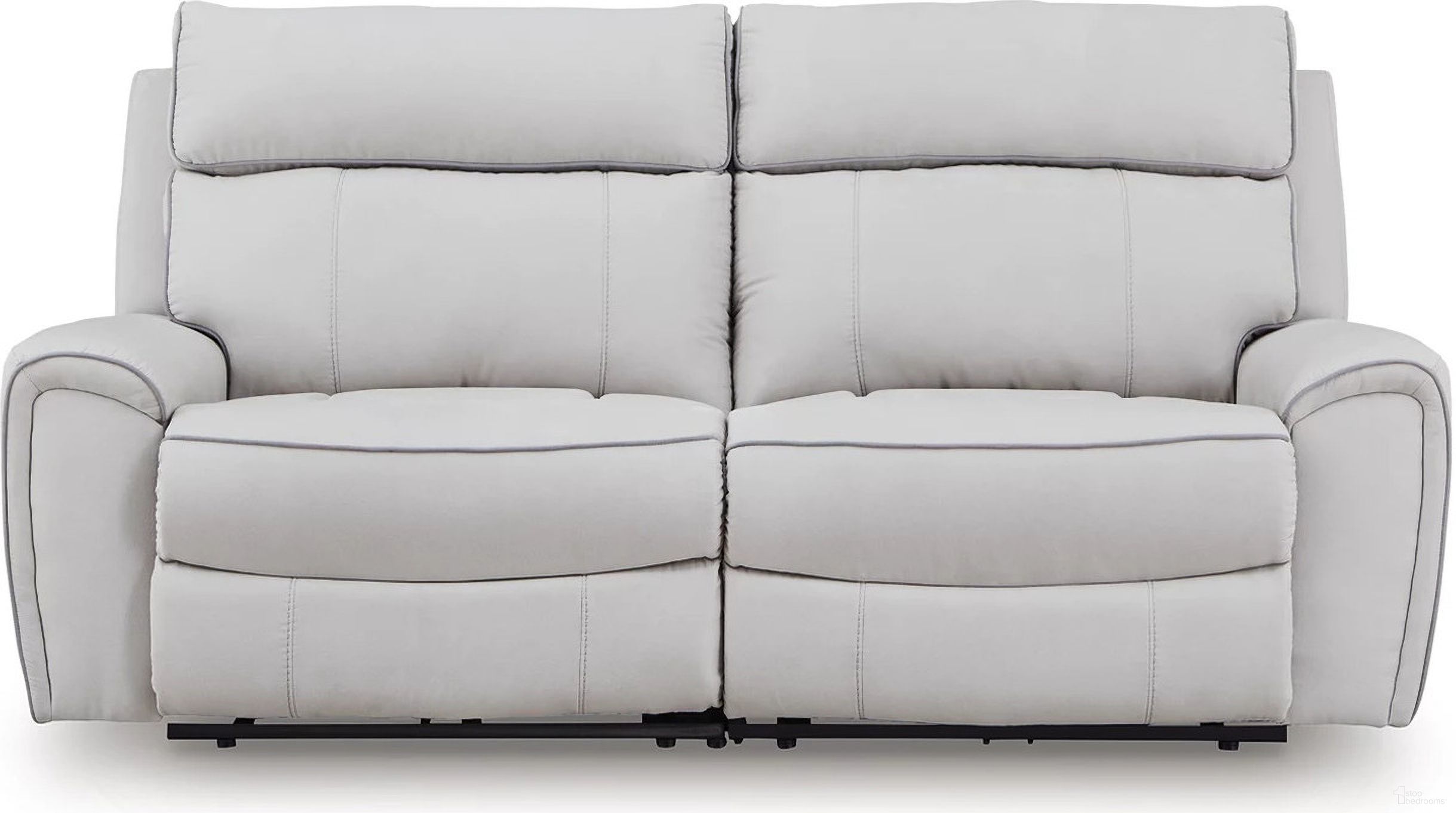 The appearance of Tealwell 2-Piece Reclining Loveseat In Pearl and Ash designed by Signature Design by Ashley in the modern / contemporary interior design. This pearl/ash piece of furniture  was selected by 1StopBedrooms from Tealwell Collection to add a touch of cosiness and style into your home. Sku: NC9880258;NC9880262. Material: Polyester.