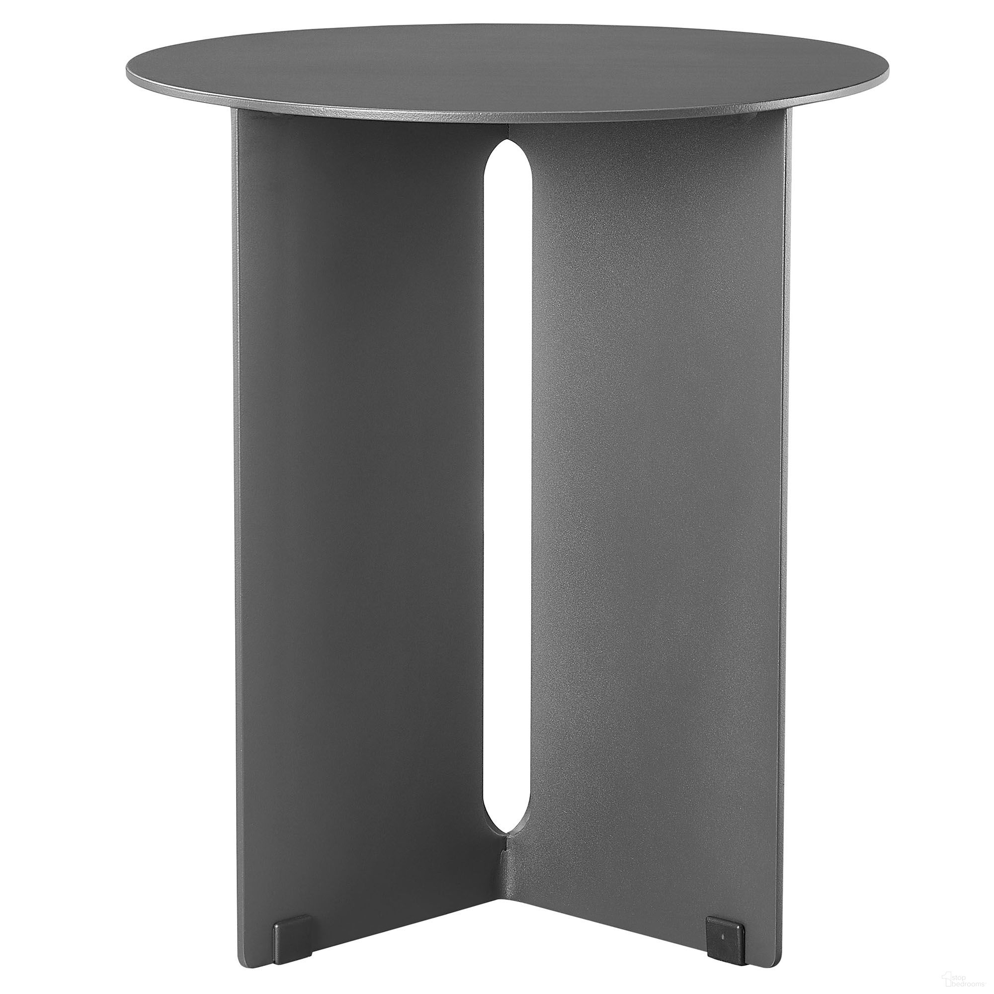 The appearance of Tecton Outdoor Patio Aluminum Side Table In Charcoal designed by Modway in the modern / contemporary interior design. This charcoal piece of furniture  was selected by 1StopBedrooms from Tecton Collection to add a touch of cosiness and style into your home. Sku: EEI-6946-CHA. Material: Aluminum.