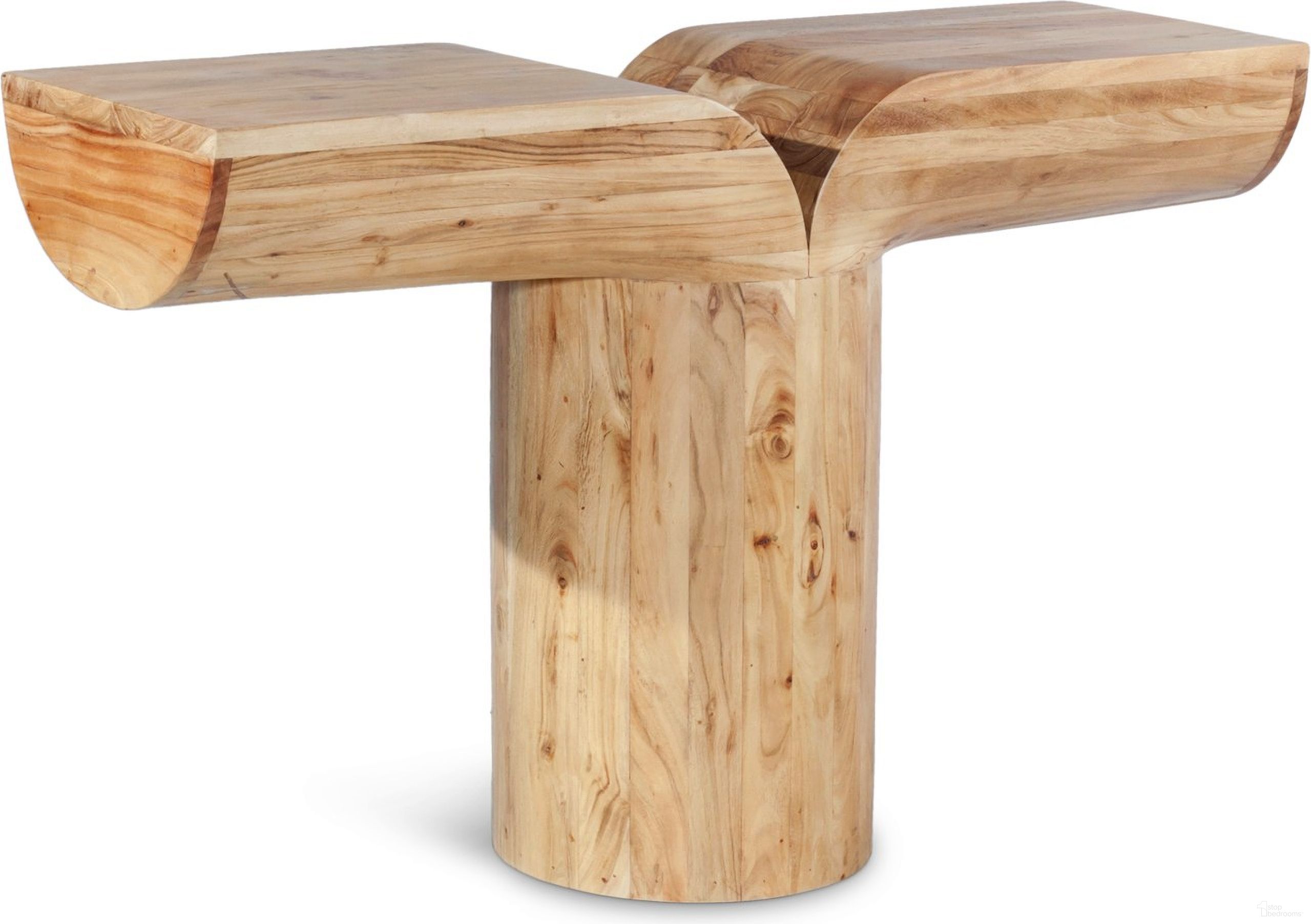 The appearance of Tee Console Table In Oak designed by Meridian in the modern / contemporary interior design. This oak piece of furniture was selected by 1StopBedrooms from Tee Collection to add a touch of cosiness and style into your home. Sku: 430Oak-T. Material: Wood.