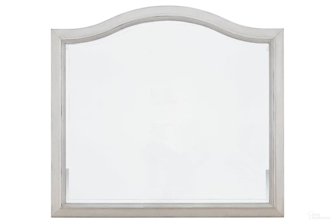 The appearance of Teganville Bedroom Mirror In White designed by Signature Design by Ashley in the transitional interior design. This white piece of furniture  was selected by 1StopBedrooms from Teganville Collection to add a touch of cosiness and style into your home. Sku: B755-36. Material: Glass.