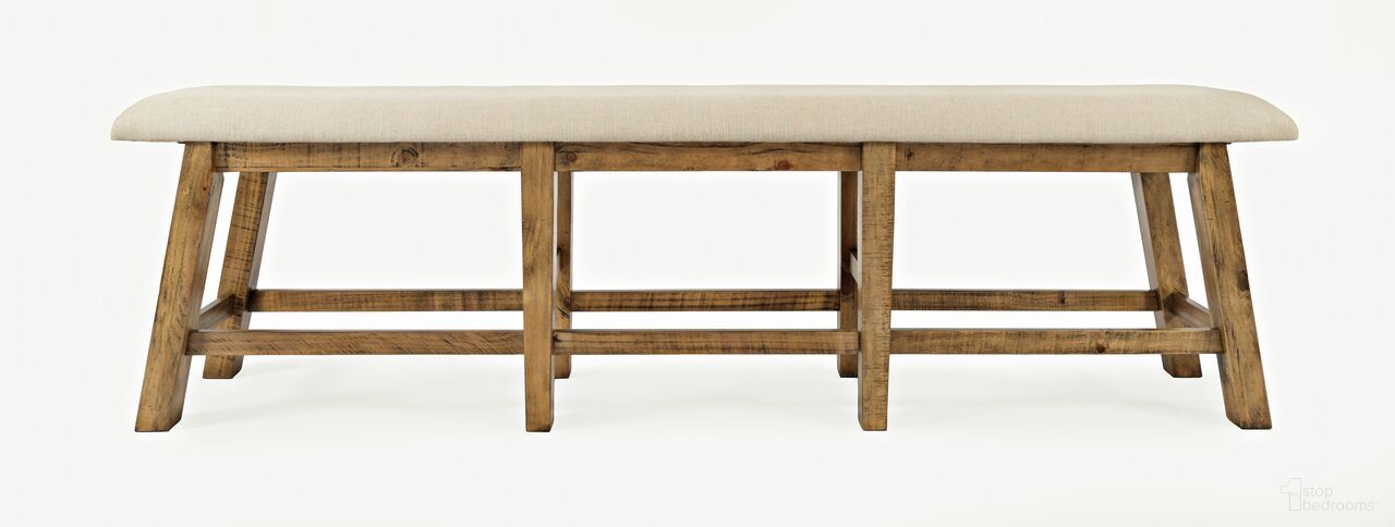 The appearance of Telluride 85 Inch Upholstered Counter Height Bench In Gold designed by Jofran in the transitional interior design. This gold piece of furniture was selected by 1StopBedrooms from Telluride Collection to add a touch of cosiness and style into your home. Sku: 1801-BS85KD. Material: Pine.