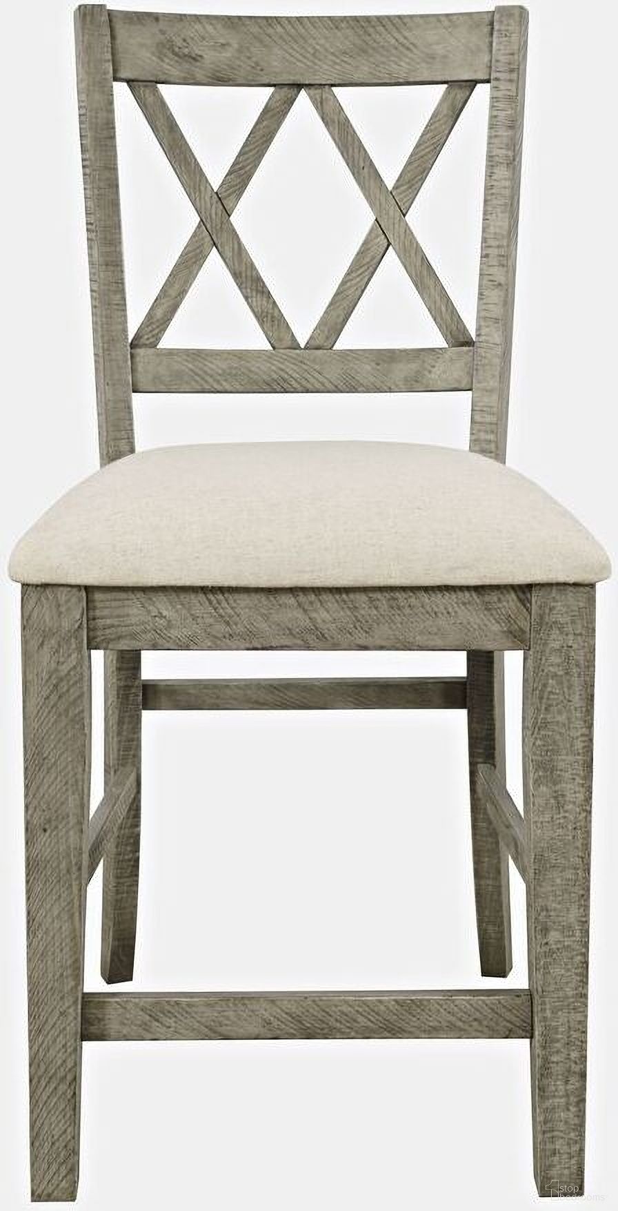 The appearance of Telluride Upholstered Counter Stool Set of 2 In Driftwood designed by Jofran in the country / farmhouse interior design. This driftwood piece of furniture was selected by 1StopBedrooms from Telluride Collection to add a touch of cosiness and style into your home. Sku: 2231-BS420KD. Material: Pine.