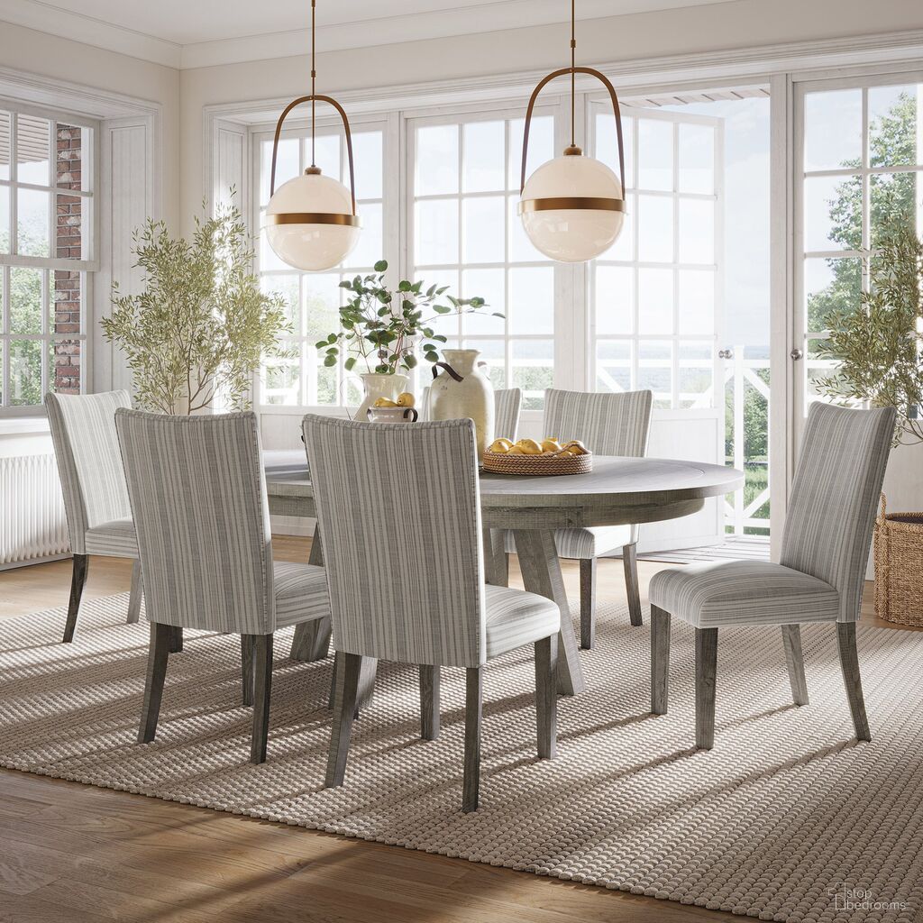 The appearance of Telluride 7 Piece Dining Room Set In Driftwood designed by Jofran in the country / farmhouse interior design. This driftwood piece of furniture was selected by 1StopBedrooms from Telluride Collection to add a touch of cosiness and style into your home. Sku: 2231-54T;2231-54DNB;2231-405KD;2231-405KD;2231-405KD. Material: Pine.