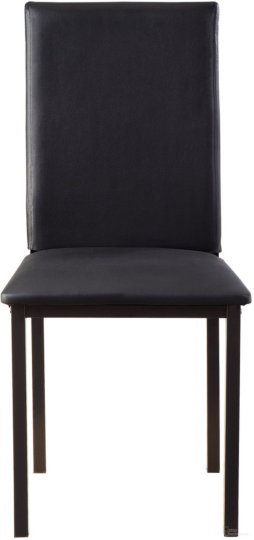 The appearance of Tempe Side Chair Set of 4 In Black designed by Homelegance in the modern / contemporary interior design. This black piece of furniture  was selected by 1StopBedrooms from Tempe Collection to add a touch of cosiness and style into your home. Sku: 2601BK-S1. Material: Faux Leather. Chair Type: Side Chair.
