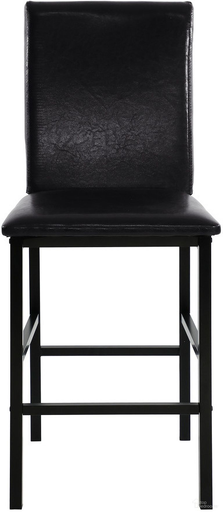 The appearance of Tempe Counter Height Chair Set of 4 designed by Homelegance in the transitional interior design. This black piece of furniture  was selected by 1StopBedrooms from Tempe Collection to add a touch of cosiness and style into your home. Sku: 2601-24. Material: Vinyl.